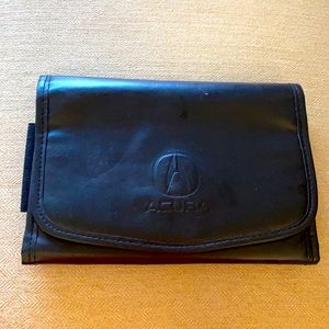 Acura leather booklet holder 9.5 by 6.5
